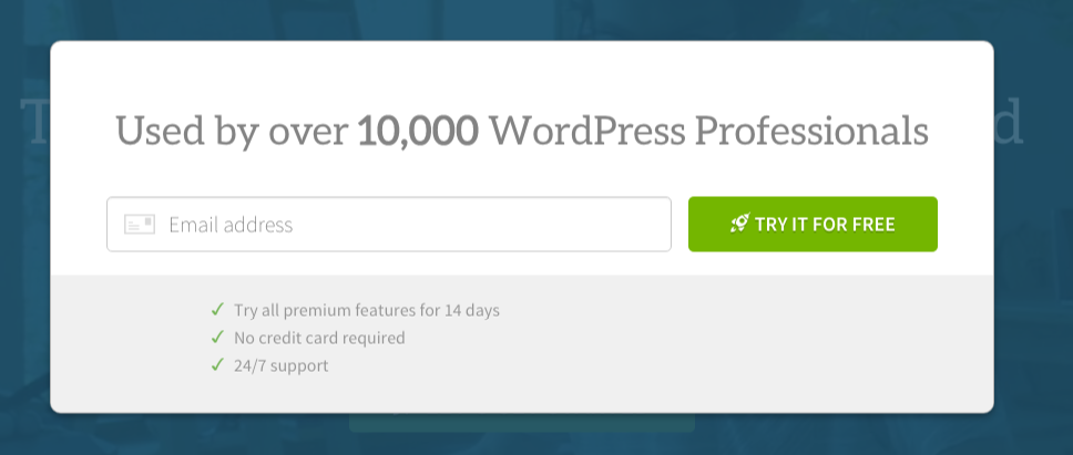 Sign up to ManageWP for free