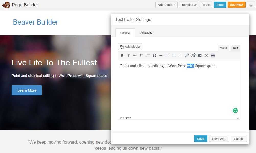WordPress Squarespace Alternative