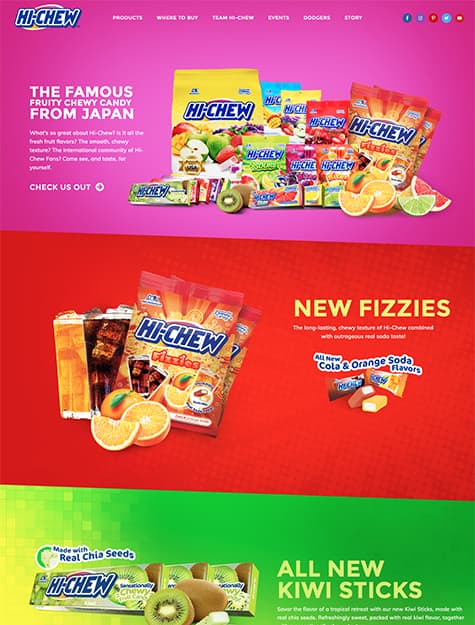 hi-chew Hi-Chew website screenshot