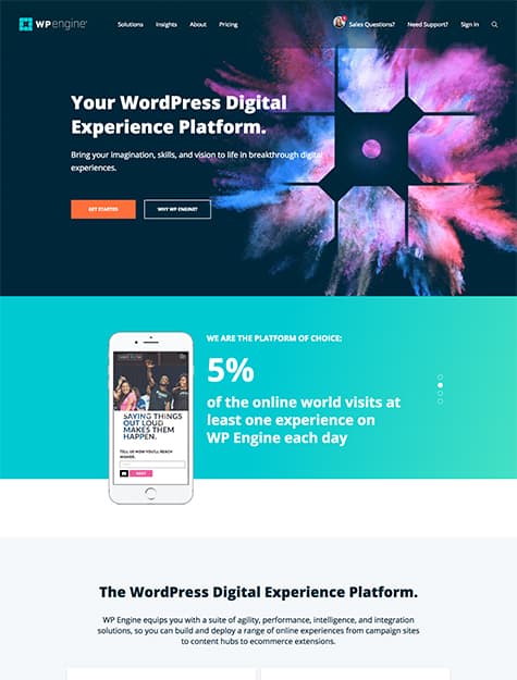 wpengine WP Engine Homepage