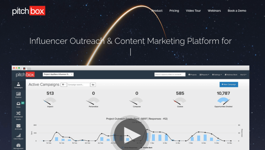 Pitchbox email outreach software