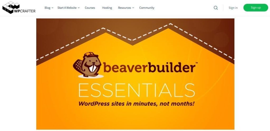 WPCrafter's Beaver Builder Essentials course