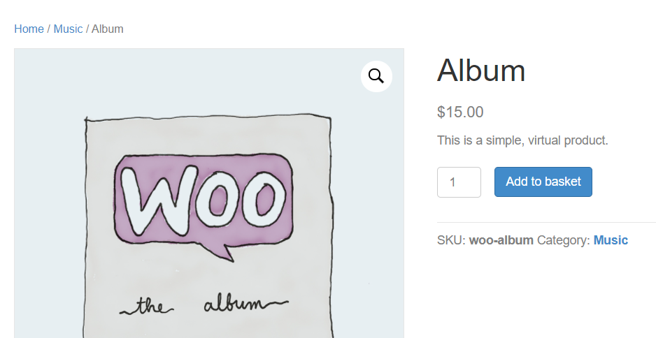 Breadcrumbs in a WooCommerce product page