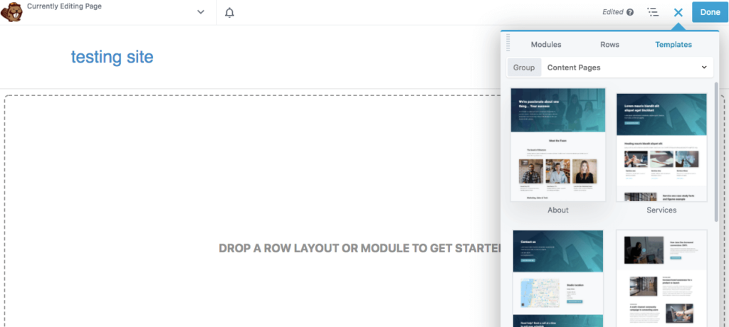Beaver Builder templates