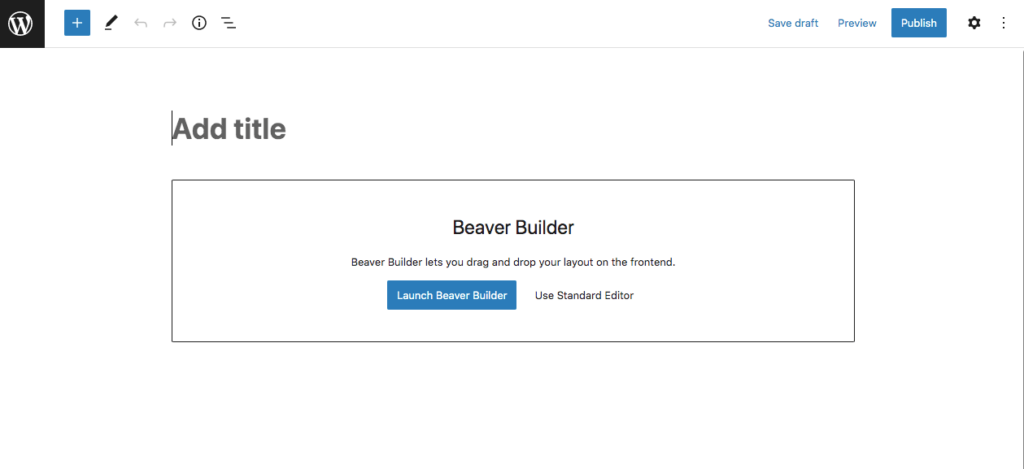 Launch Beaver Builder