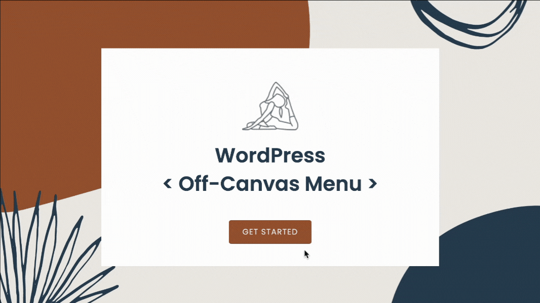 An example of the UABB off-canvas menu module using the button trigger.