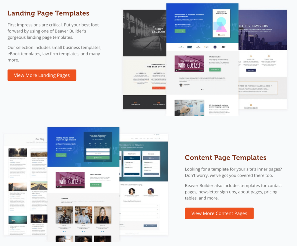 Beaver Builder templates