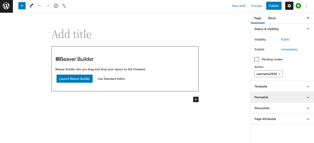 Block editor with Beaver Builder. 