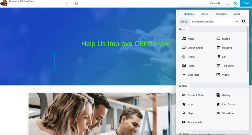 Using Modules in Beaver Builder 