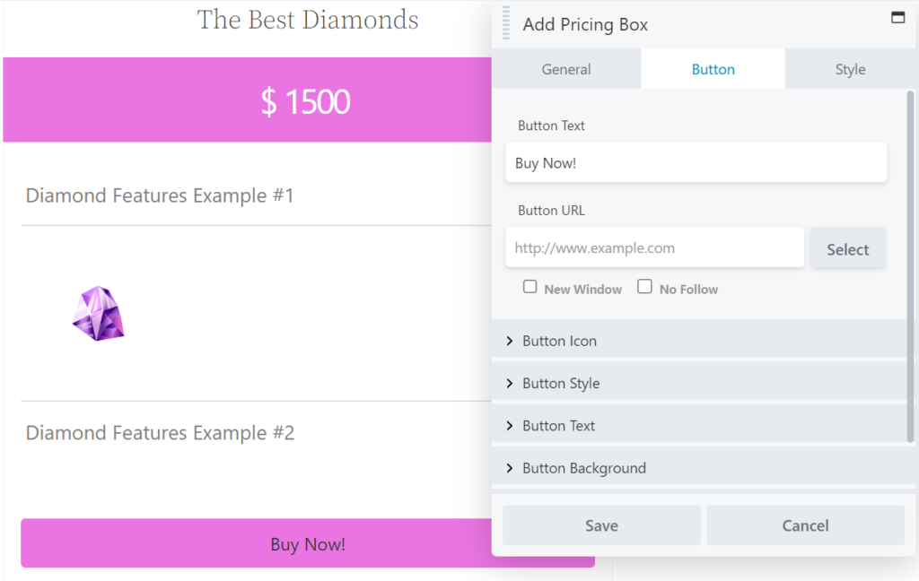 An example of a Beaver Builder pricing box using an image shortcode.