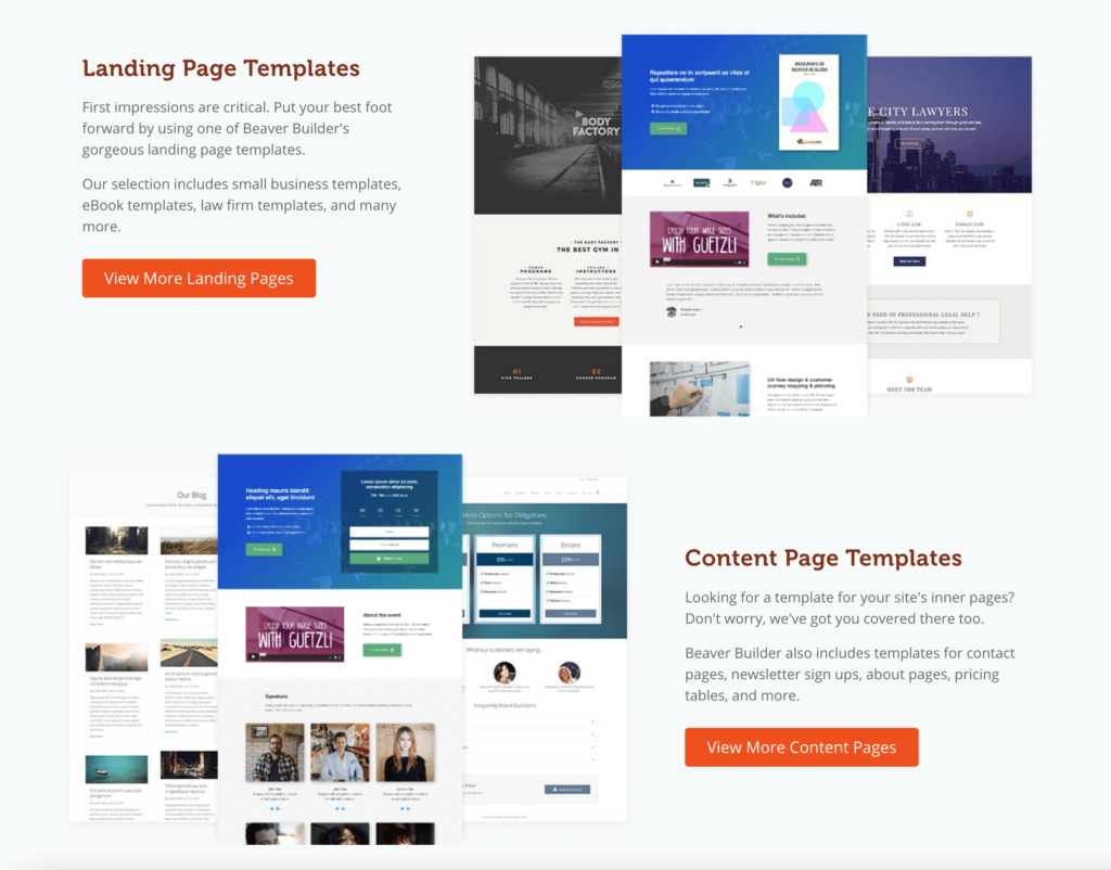 Beaver Builder templates