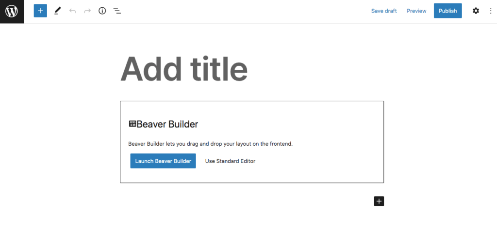 Launch Beaver Builder