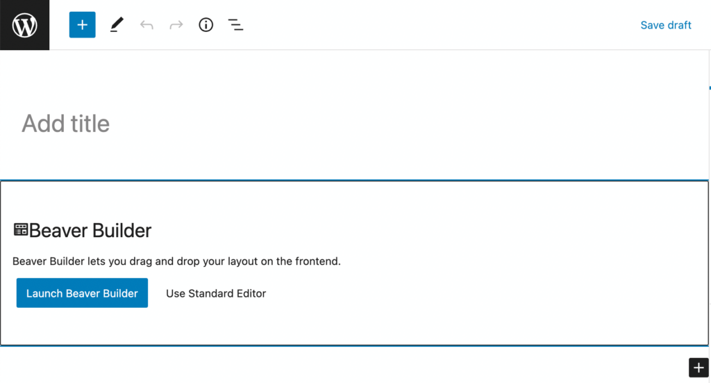 Launch Beaver Builder
