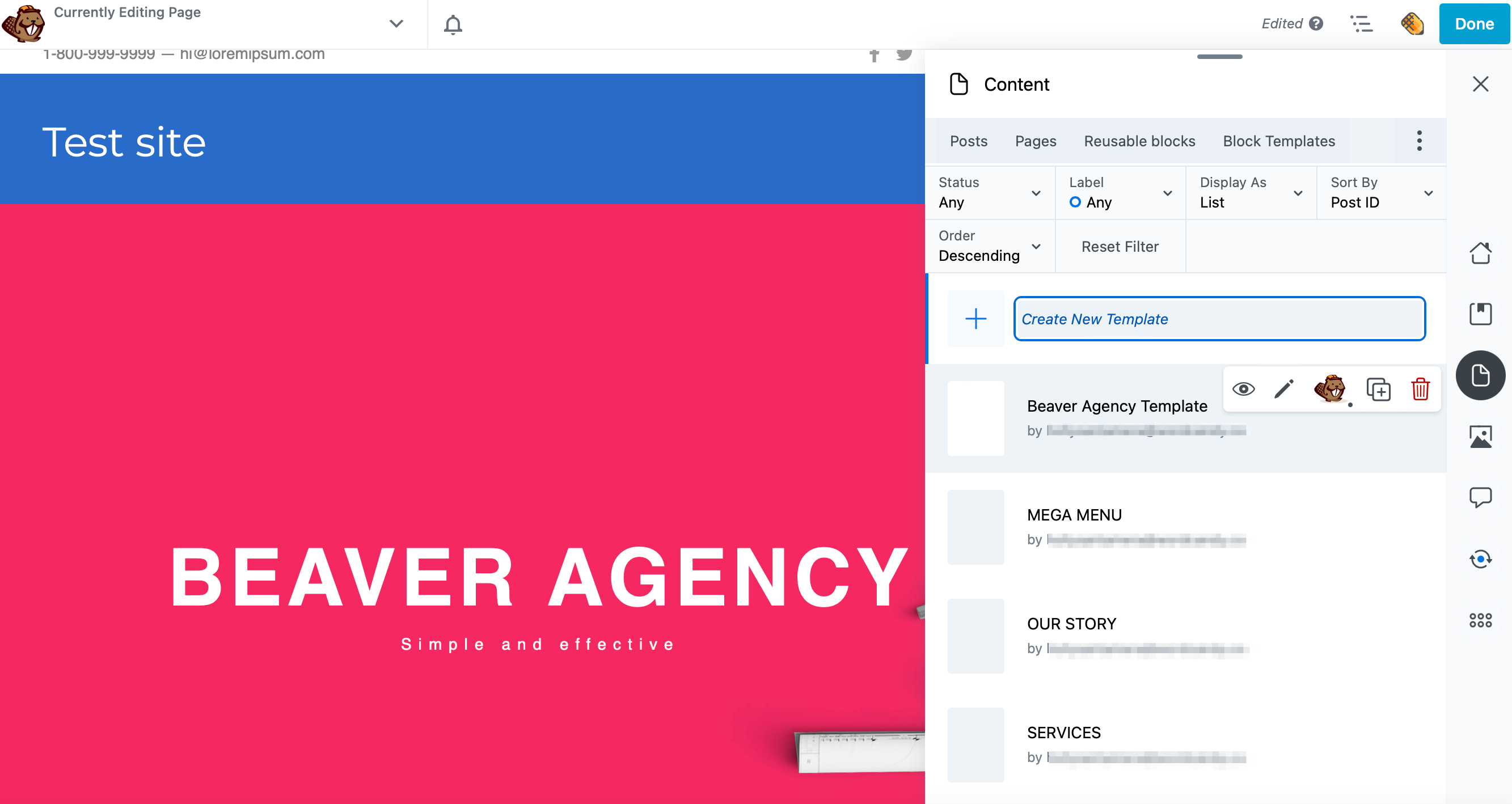 Templates in Assistant Pro