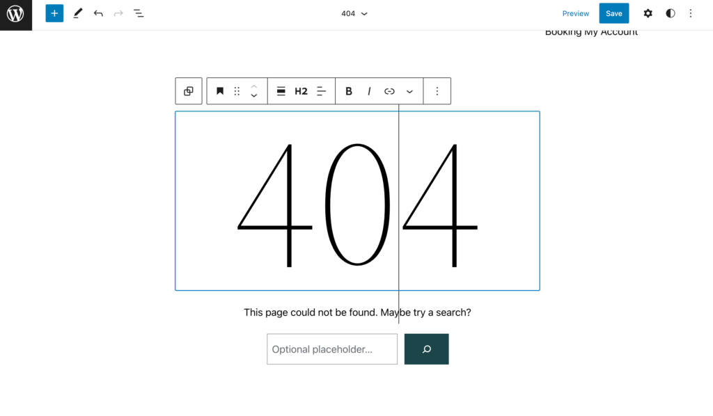 Edit block theme template