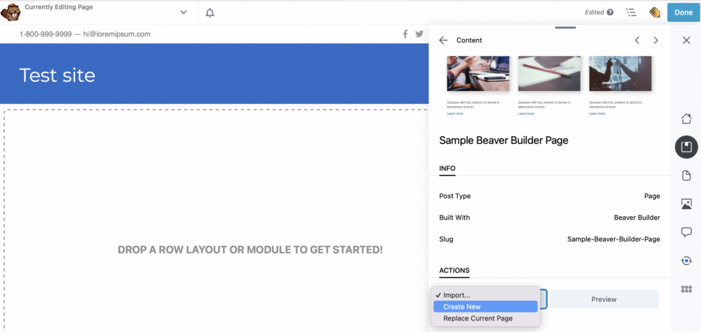 Import template with Assistant Pro