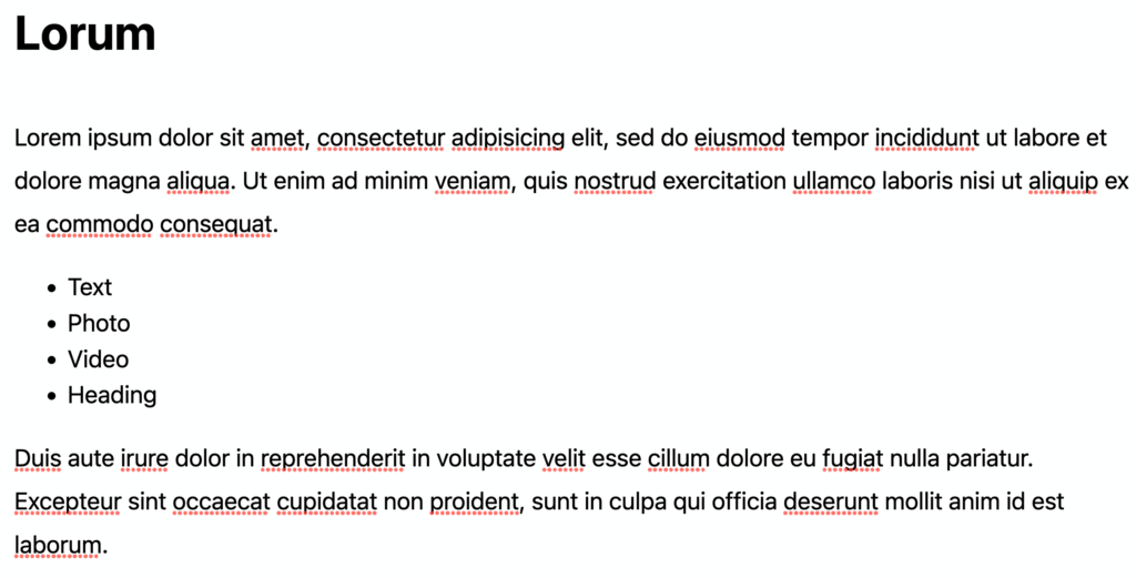 Displaying the Lists feature on WordPress. 