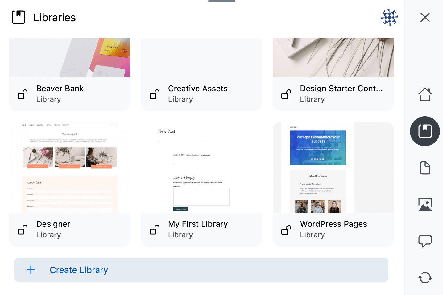 Creating a library in Assistant
