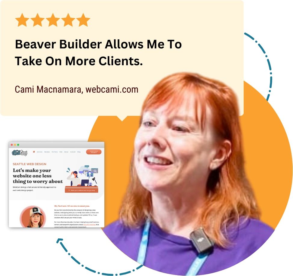 Cami Macnamara Beaver Builder Testimonial