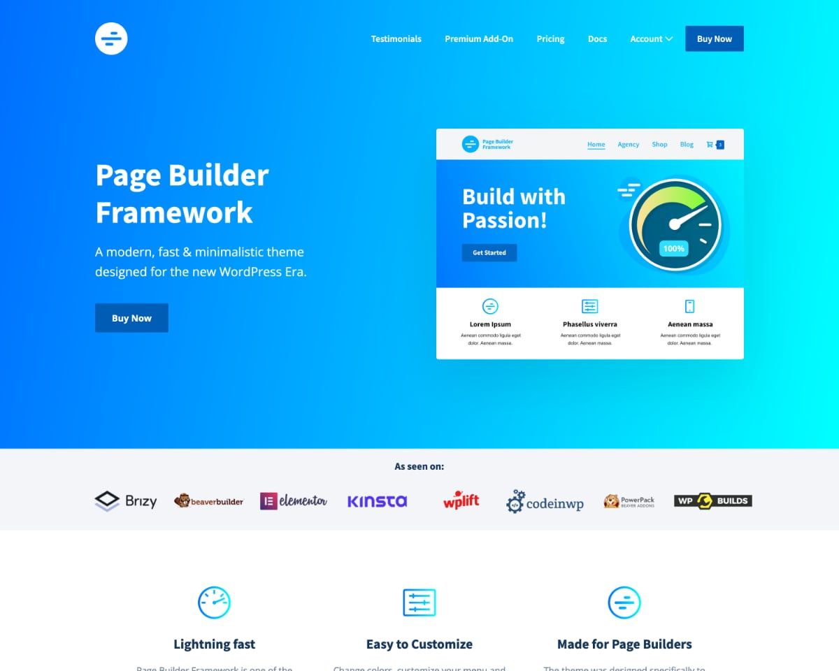 Page Builder Framework