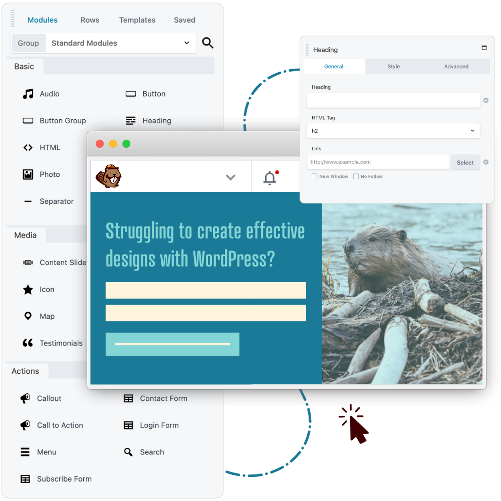 beaver builder page builder hero image