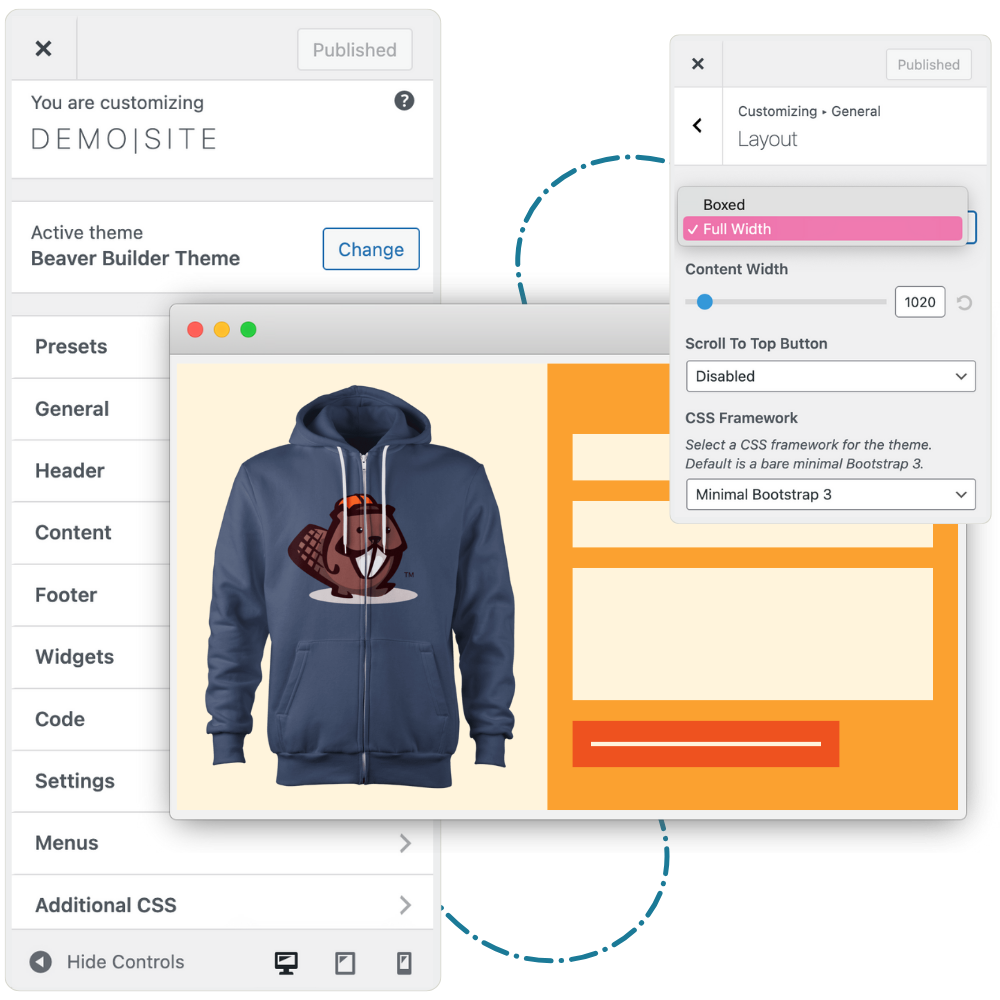 beaver builder theme hero image