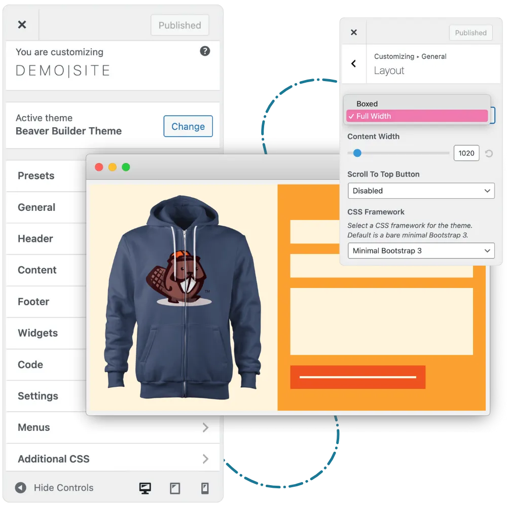 beaver builder theme hero image