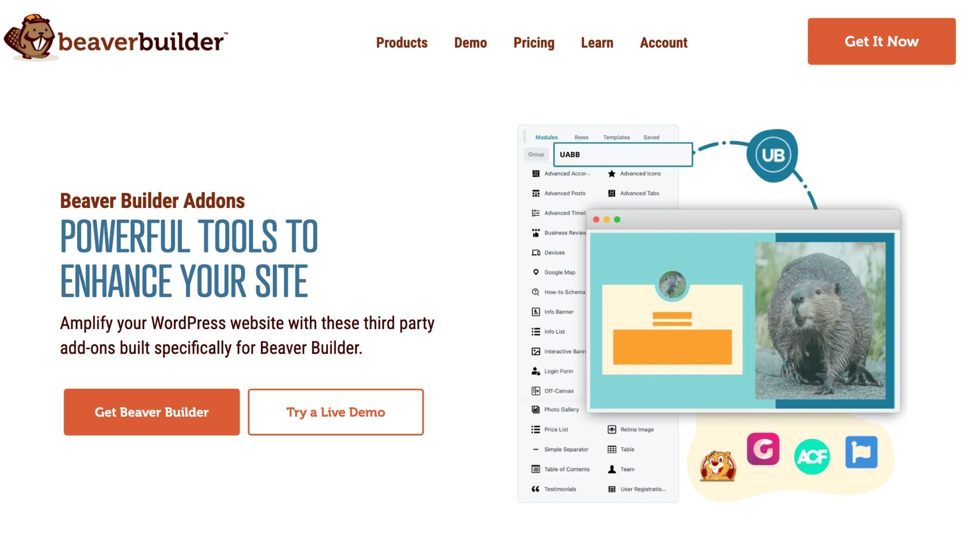 beaver builder integrations and addons