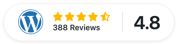 4.8 out of 5 star rating on WordPress.org