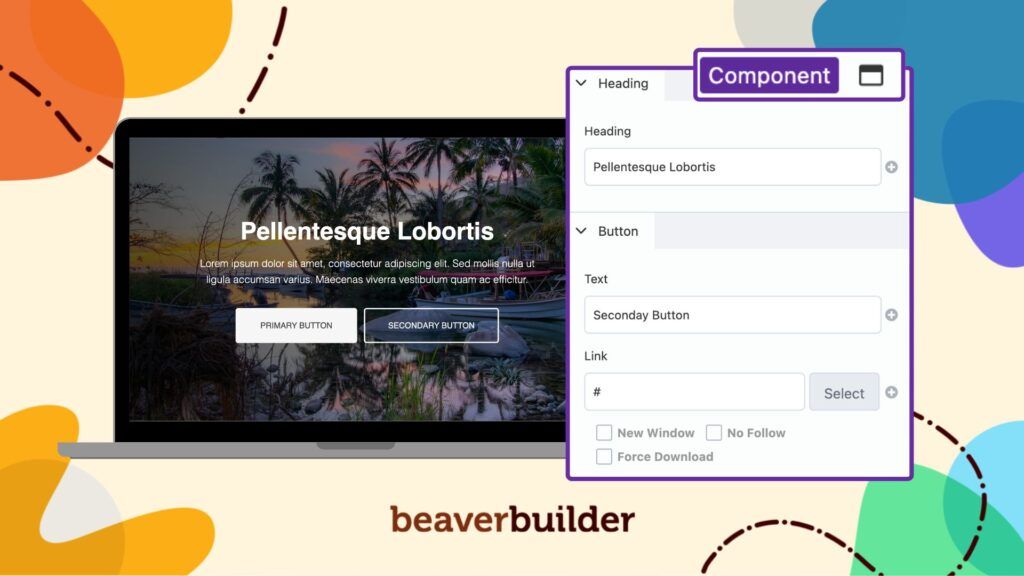 beaver builder components hero example