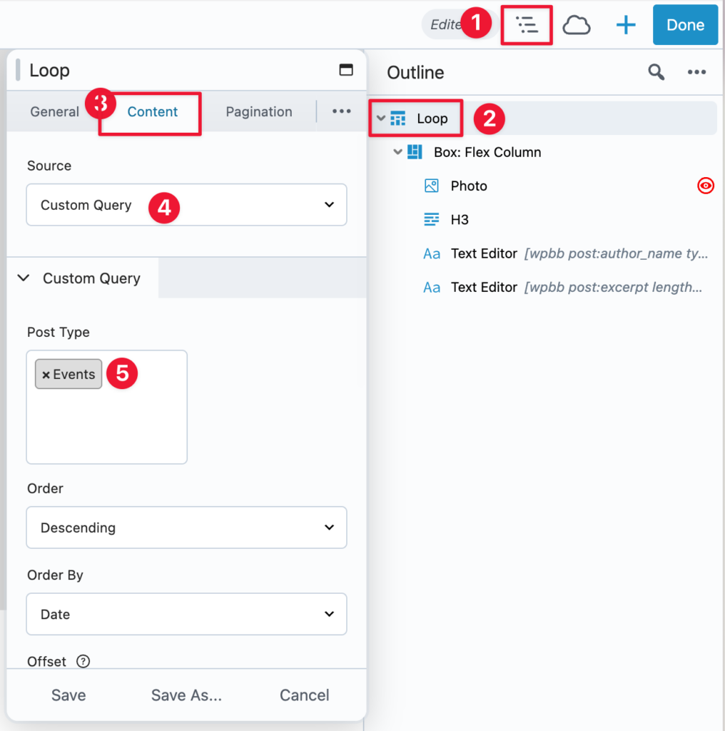 Configure the Query to Pull EventKoi Events