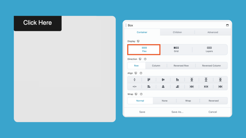 Enable Flex layout in beaver builder