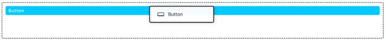 Beaver Builder button module being positioned on a page in the drag-and-drop editor.