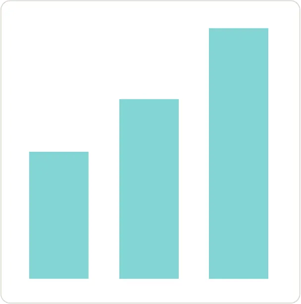 Analytics chart graphic illustrating Beaver Builder's integration with website analytics tools.