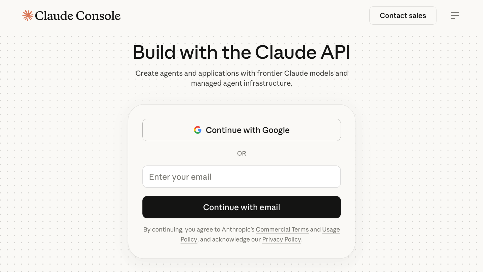 register claude api key