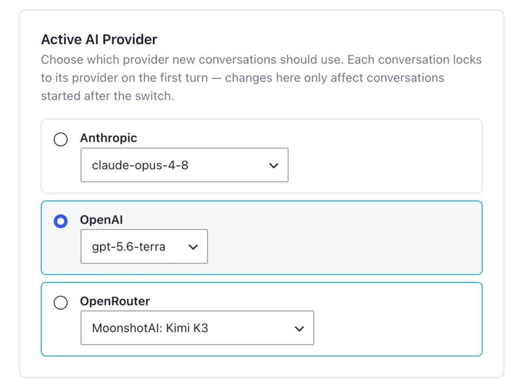 Active AI Provider
