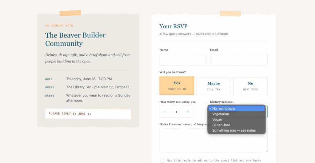 Beaver Builder AI Custom Forms