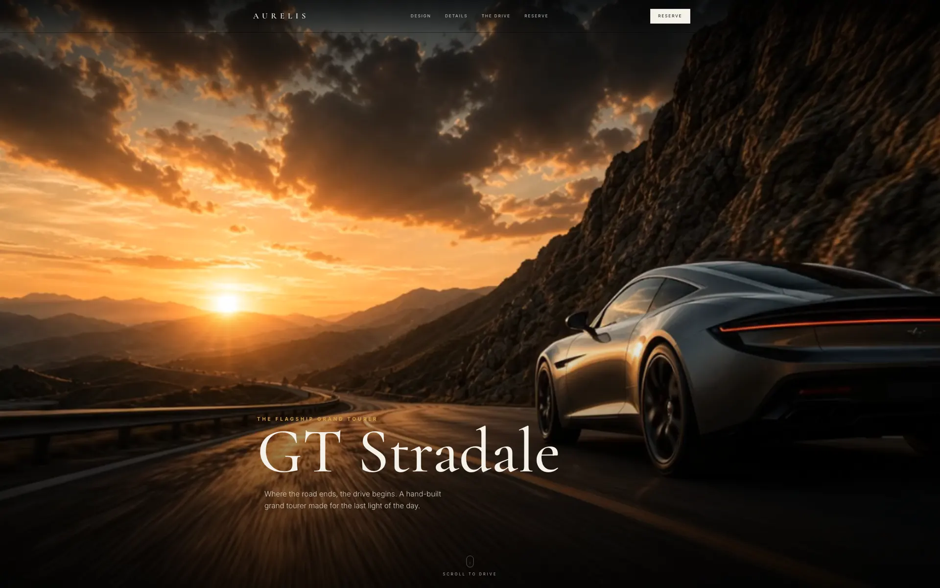 GT Stradale automotive design built with Beaver Builder AI