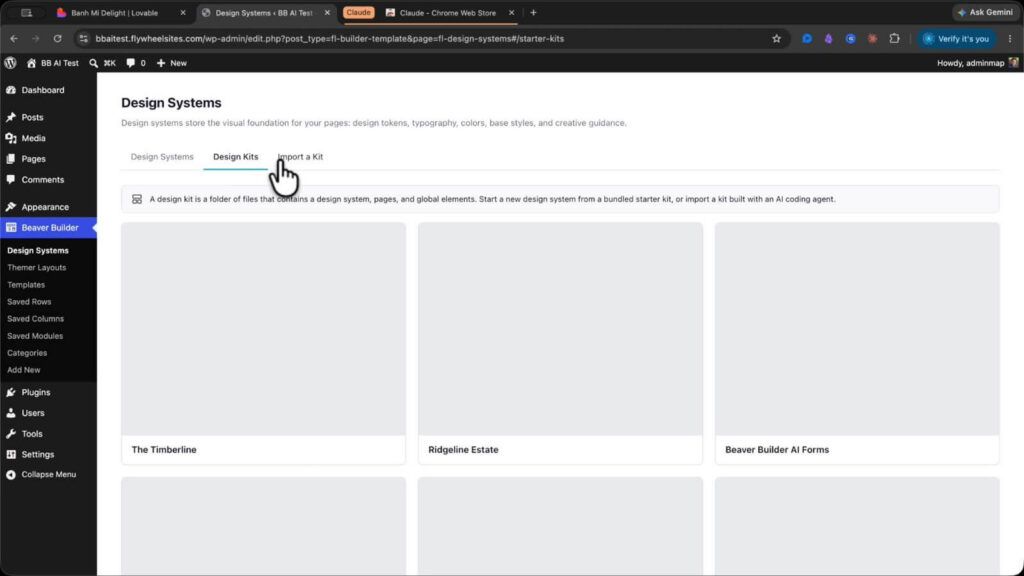 Import a Design Kit