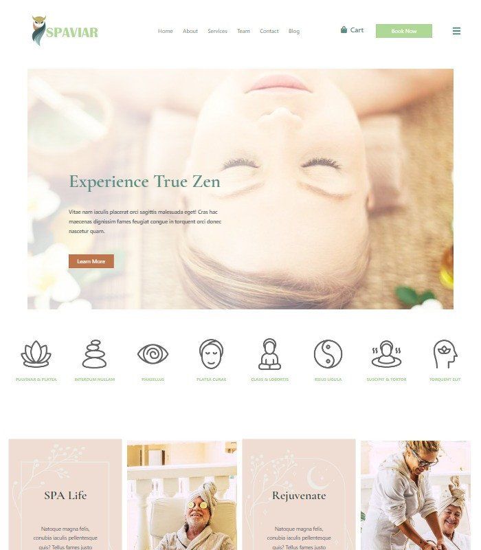 Spaviar template preview by Joshua Long