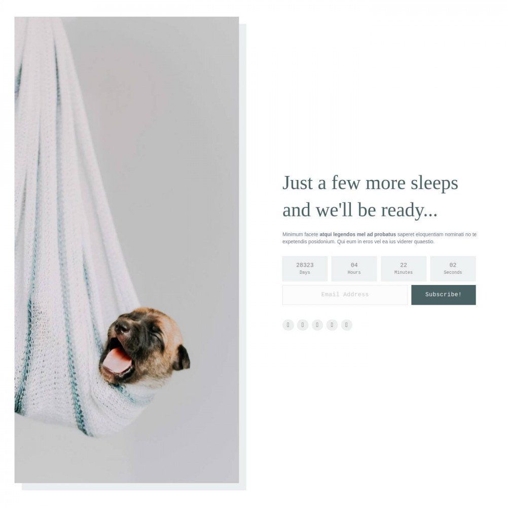 Launch Countdown template preview by Beaver Builder