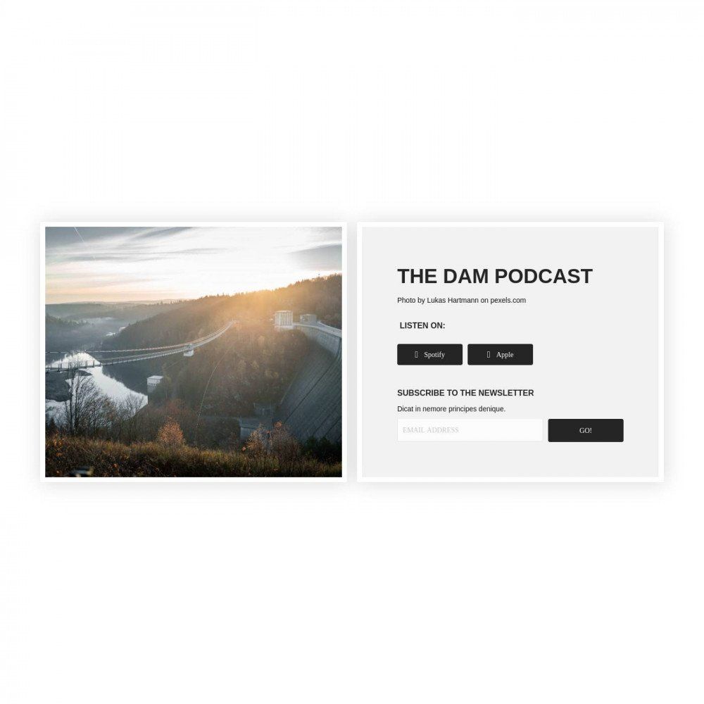 Podcast template preview by Beaver Builder