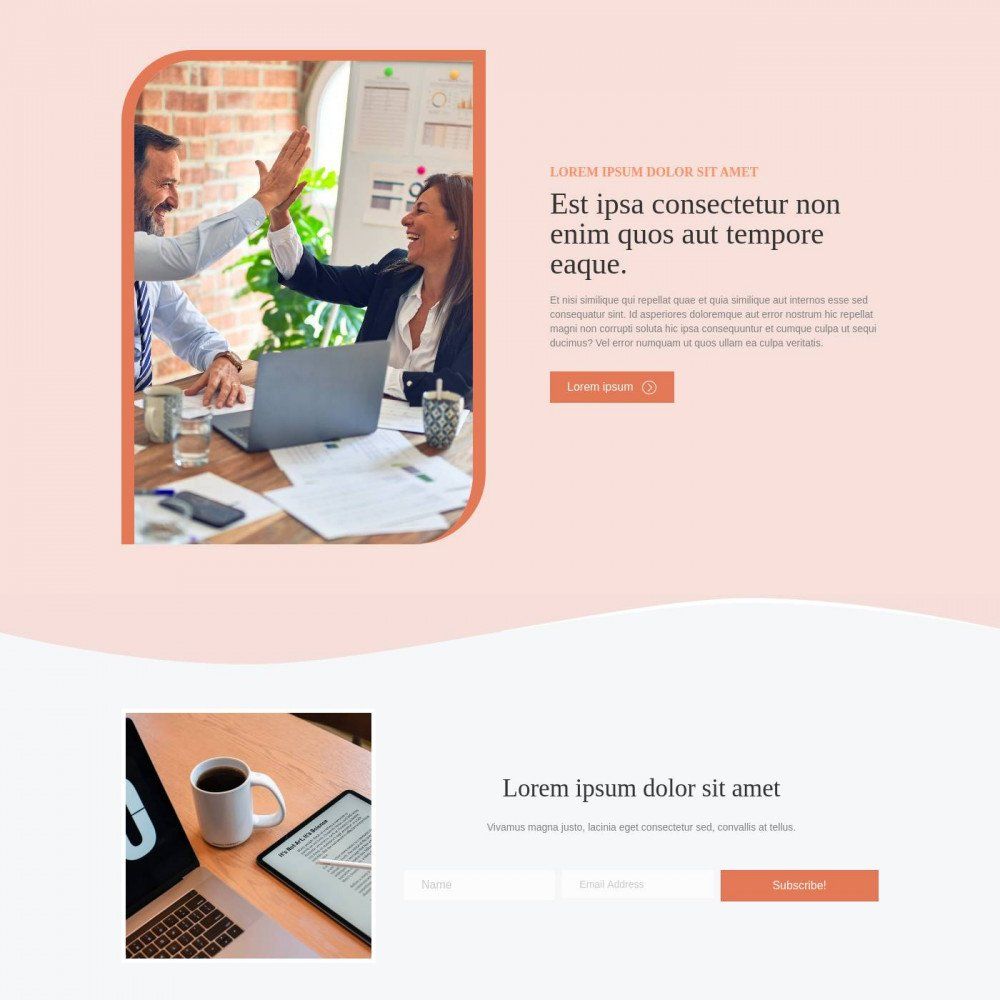 Life Coach · Home template preview by Jennifer Franklin MEDIA