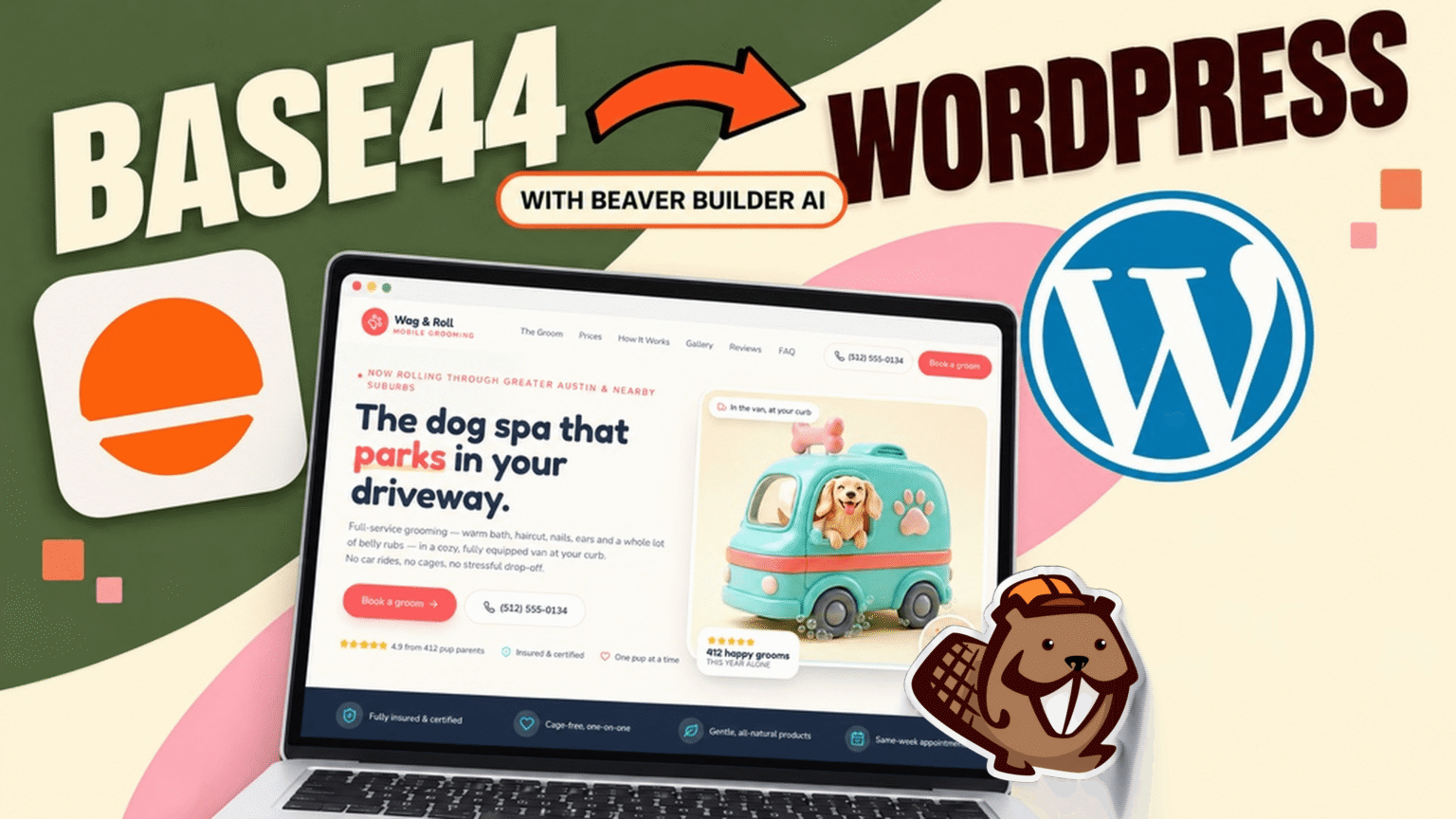 How to Convert Base44 to WordPress using Claude and Beaver Builder AI
