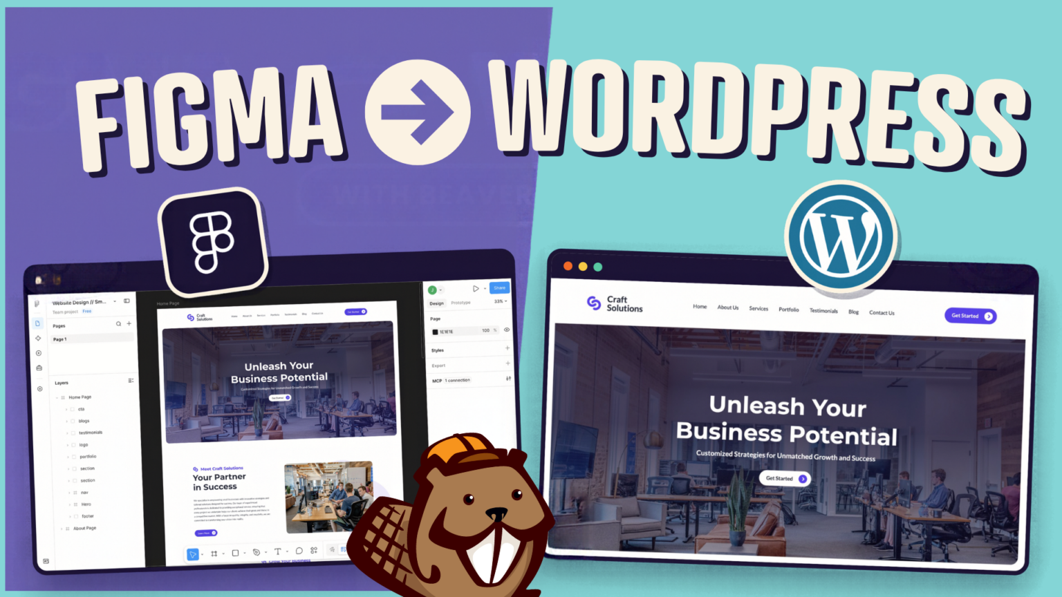 How to convert Figma to WordPress using Beaver Builder AI